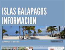 Tablet Screenshot of islasgalapagosinformacion.com